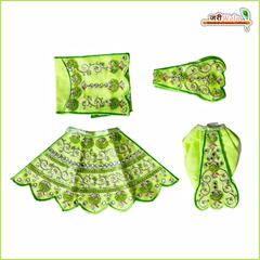 Coton Thread Sitara Stone Work Light Green Jugal Jodi Poshak