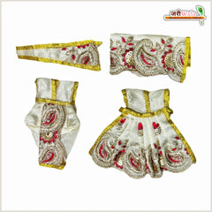 Blended Thread Sitara Work Cream Jugal Jodi Poshak