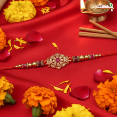 Fancy Handcrafted Antique Metal Rakhi