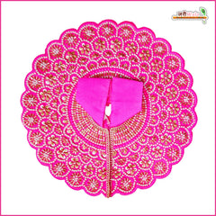 Blended Moti Cutdana Work Magenta Laddu Gopal Poshak