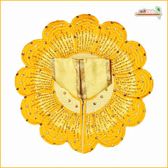 Blended Thread Cutdana Work Lemon & Yellow Laddu Gopal Poshak