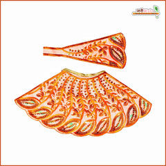 Blended Thread Sitara Stone Work Peach Lehnga Patka