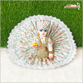 Cotton Floral Print (Multicolor) Laddu Gopal Poshak