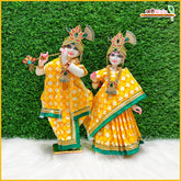 Coton Plain Lace Work Multicolor Jugal Jodi Poshak