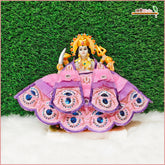 Blended Frill Net Cutdana Moti Work Baby Pink & Lavender Lehnga Patka