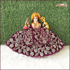 Shaneel Thread Stone Work Dark Wine Patka