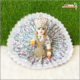 Cotton Floral Print (Multicolor) Laddu Gopal Poshak