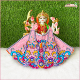 Blended Dabka Thread Stone Jarkan Heavy Work Baby Pink Lehnga Patka