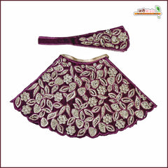 Shaneel Thread Stone Work Dark Wine Patka