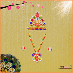 LG Multicolor Mukut Mala Set