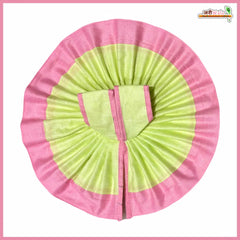 Coton Plain Lemon & Light Pink Laddu Gopal Poshak