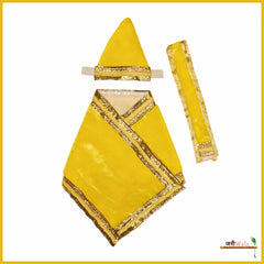 Shaneel Lace Work Lemon Sai Baba Poshak