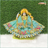 Blended Thread Sitara Work Sea Green Lehnga Patka