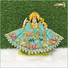 Blended Thread Sitara Work Sea Green Lehnga Patka