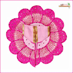 Blended Thread Cutdana Work Baby Pink & Magenta Laddu Gopal Poshak