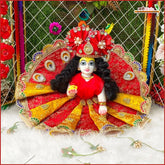 Blended Cone Thread Sitara Work Multicolor Laddu Gopal Poshak