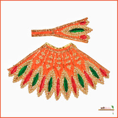 Blended Moti Jarkan Work Multicolor Lehnga Patka