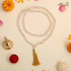 Pure Sphatik (Crystal Quartz) Mala for Peace, Clarity & Spiritual Energy