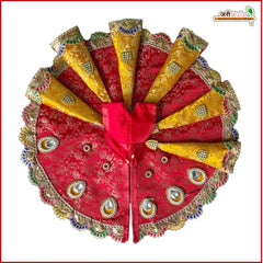 Blended Cone Thread Sitara Work Multicolor Laddu Gopal Poshak