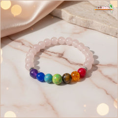 7 Chakra (Rose Quartz) Bracelet
