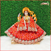 Bandhej Thread Booti Work Lehnga Patka