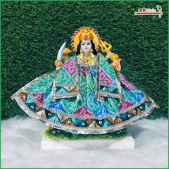 Bandhej Lace Work Multicolor Lehnga Patka