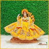Shaneel Thread Sitara Work Yellow Lehnga Patka