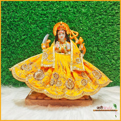 Shaneel Thread Sitara Work Yellow Lehnga Patka