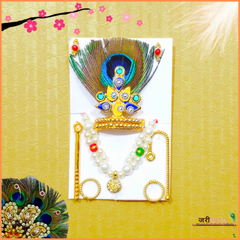 LG Multicolor Morpankh Shringar Set