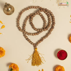 Pure White Sandalwood (Safed Chandan) Mala for Peace, Meditation & Devotion