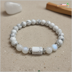 Kark Rashi (Cancer) Natural Stone Bracelet – Peace, Emotional Balance & Protection