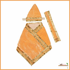 Shaneel Lace Work Peach Sai Baba Poshak