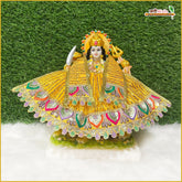 Blended Thread Sitara Work Yellow Lehnga Patka