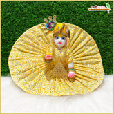 Coton Plain Lemon Laddu Gopal Poshak