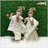 Coton Plain Dot Lemon Jugal Jodi Poshak