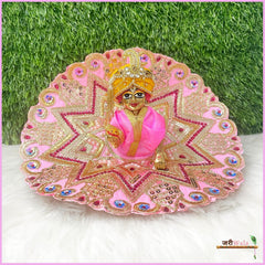 Blended Thread Sitara Stone Work Baby Pink Poshak