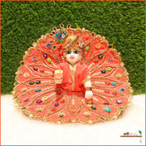 Shaneel Jarkan Stone Work Gajri Laddu Poshak