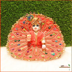 Shaneel Jarkan Stone Work Gajri Laddu Poshak