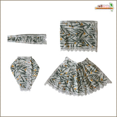 Cotton Leaf Print Multicolor Jugal Jodi Poshak