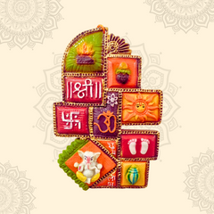 Hanging Navgrah Vastu Plate - 9 Inch