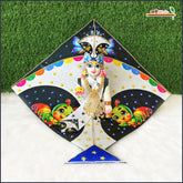 Blended Fancy Kite Digital Print Jarkan Work Black Poshak With Pagdi & Patka