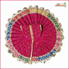 Shaneel Thread Sitara Lace Work Magenta Laddu Gopal Poshak