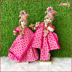 Cotton Floral Print Magenta Jugal Jodi Poshak