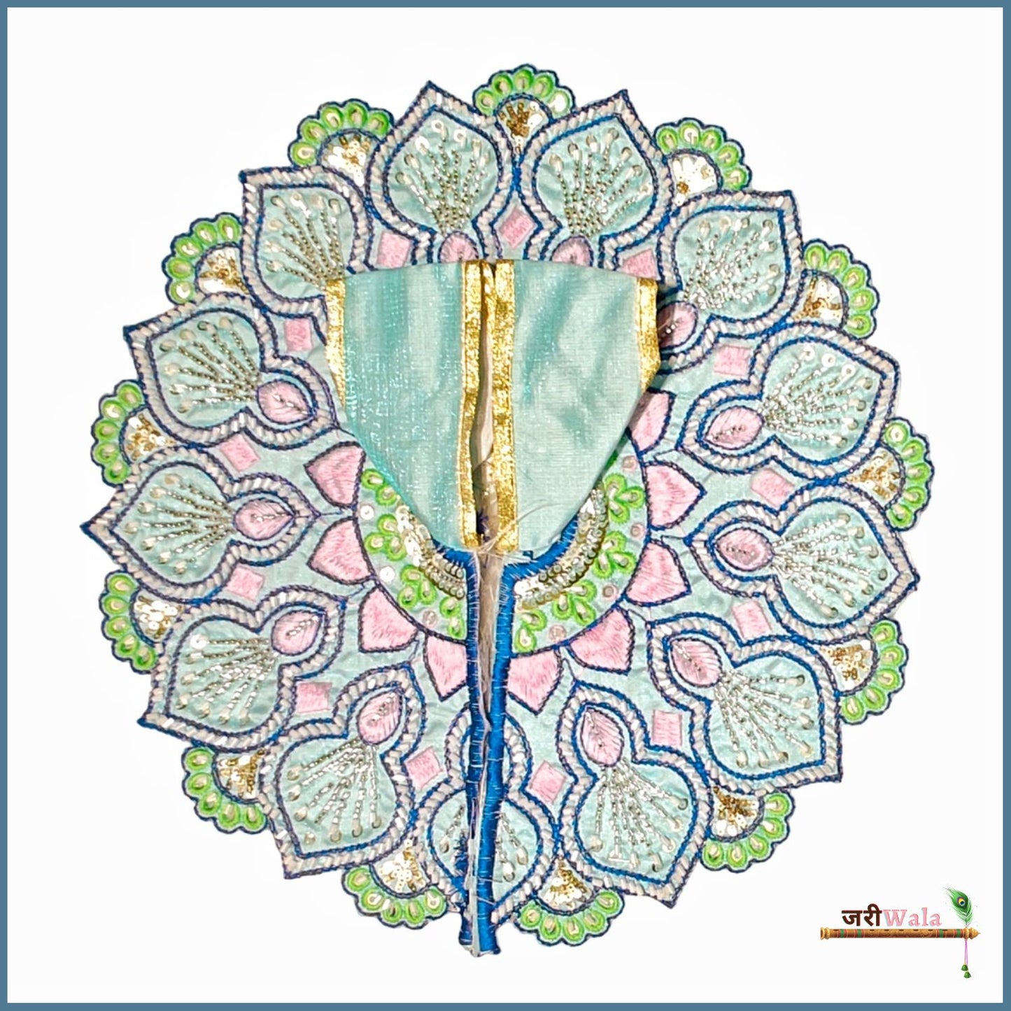Blended Thread Cutdana Work Light Blue Poshak