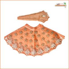 Blended Thread Heavy Moti Cutdana Work Peach Lehnga Patka