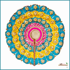Blended Thread Pearl Work Multicolor Poshak