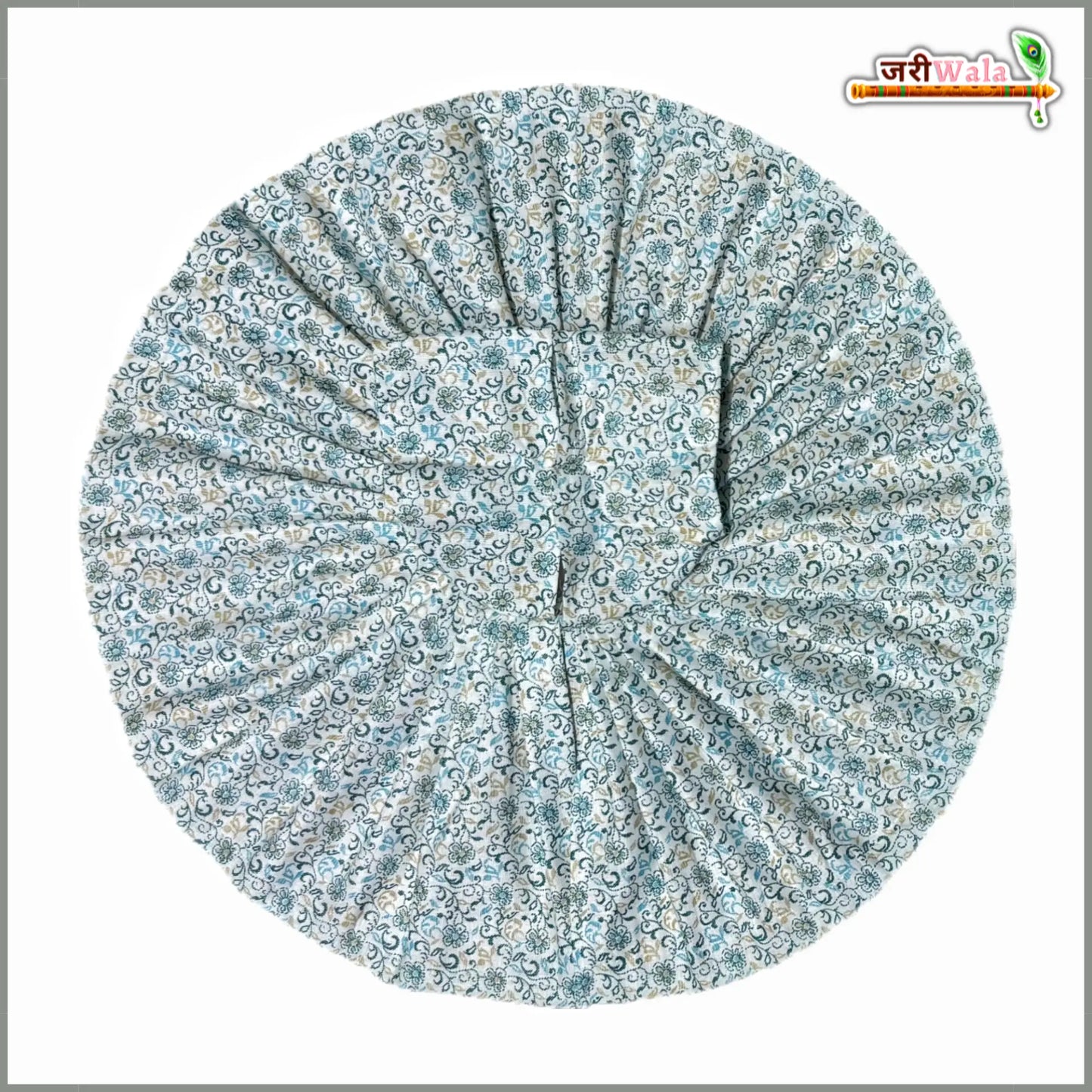 Coton Plain Floral Print Laddu Gopal Poshak