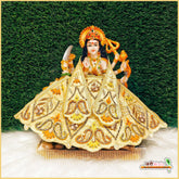 Blended Thread Jarkan Moti Work Lemon Lehnga Patka