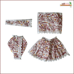 Cotton Leaf Print Multicolor Jugal Jodi Poshak