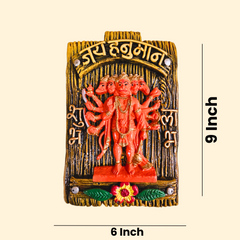 Hanging Panchmukhi Hanuman Ji Vastu Plates